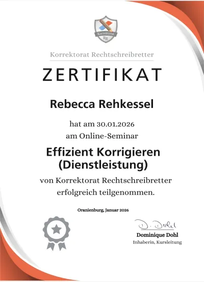 Effizient Korrigieren (Dienstleistung) 